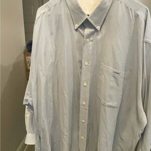 Light blue dress shirt button down w/ Kirby Logo Size 3XL